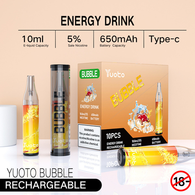 le yuoto bouillonne vape dispossble Yuoto Vape jetable des ecigratetes 4500puff la cigarette qu'électrique a assaisonné la barre P de Vape Penpuff
