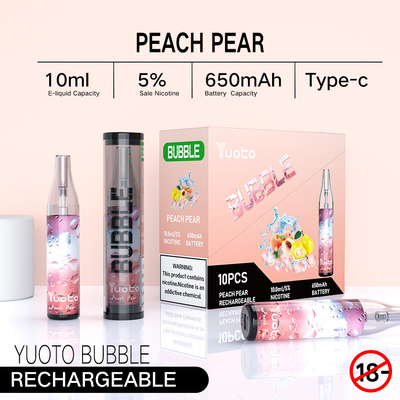 Type bulles imputables de C Yuoto, 4500puff Dispossble Ecigratetes Vape