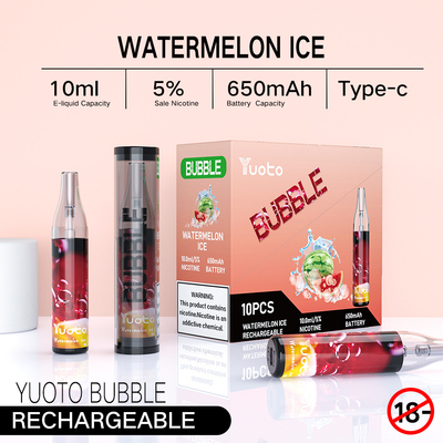 Type bulles imputables de C Yuoto, 4500puff Dispossble Ecigratetes Vape