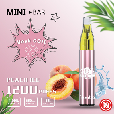 Cartouche jetable de Vape Yuoto Mini Bar 1200puff remplaçable
