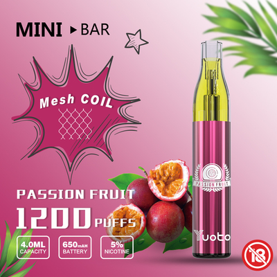 Cartouche jetable de Vape Yuoto Mini Bar 1200puff remplaçable