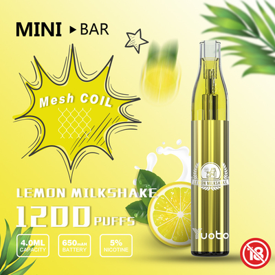 Cartouche jetable de Vape Yuoto Mini Bar 1200puff remplaçable