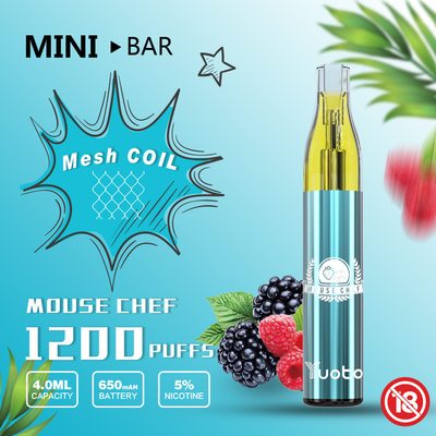 Cartouche jetable de Vape Yuoto Mini Bar 1200puff remplaçable