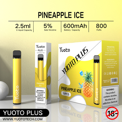 Yuoto plus 800 la fraise mélangée de framboise de myrtille de saveur de la cigarette 32g 11 des souffles E