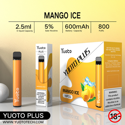 Yuoto plus 800 la fraise mélangée de framboise de myrtille de saveur de la cigarette 32g 11 des souffles E