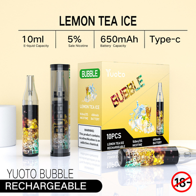Vape jetable a adapté Logo Original China Manufacturers Yuoto aux besoins du client 1500 que le souffle brillent la cigarette d'E