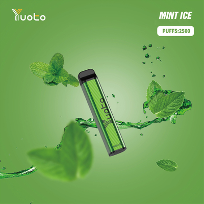 La cosse de vape de raisins de saveur la plus chaude de forme d'eliquid du xxl 2500puffs 1200mah 7ml de Yuoto de yuoto de yuotovape jetable carré de vape