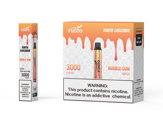 Yuotovape jetable de vape de vape de Yuoto de cosse de Yuoto 300puffs 1350mah 8ml de yuoto succulent jetable d'eliquid