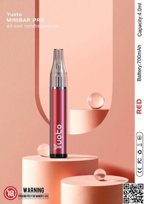 Liquide jetable fait sur commande de la recharge e de Vapes 4ml de minibar de Yuoto