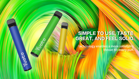 Yuoto 800 souffle Vape avec la région 2,5 ml Juice Capacity d'Origal de 11 saveurs