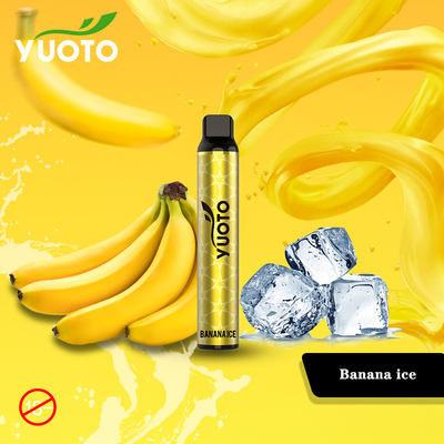 Glace jetable de banane de Yuoto de batterie de Vape 1350mAh 3000 de souffles succulents de Yuoto