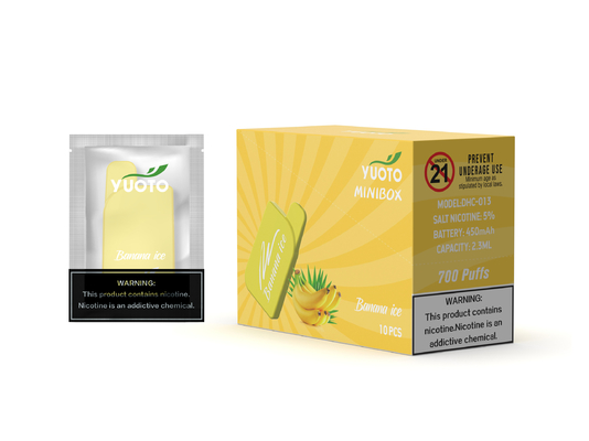 Mading In China Yuoto Mini Box 700 Puffs 15 Flavors 2.3 ML Juice Capacity You Deserve It Maskking Brand Mongo Ice