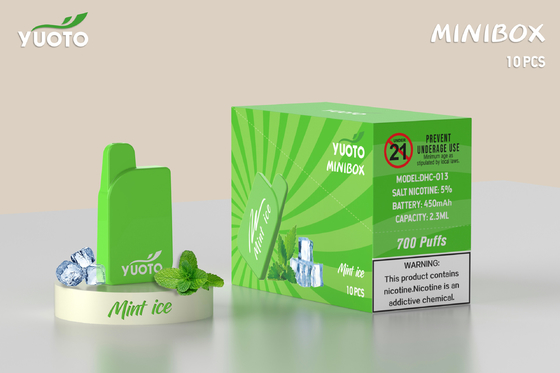 Mading In China Yuoto Mini Box 700 Puffs 15 Flavors 2.3 ML Juice Capacity You Deserve It Maskking Brand Mongo Ice