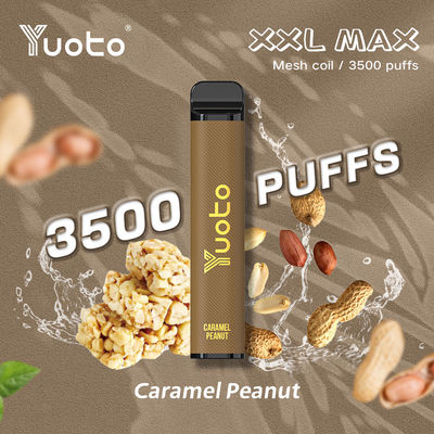 FCC 1200 Mah Yuoto Vape jetable XXL MAX 3500 Puffs Appareil Les saveurs