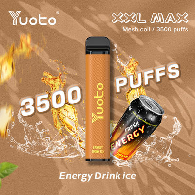 Yuoto Vape à usage unique XXL MAX 3500 Puffs Appareil Arômes
