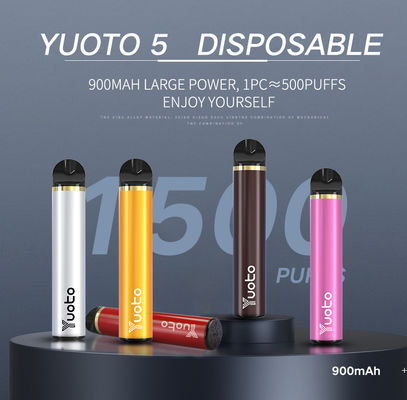 Yuoto de vente chaud 1500 souffle la livraison originale jetable de cosses de YUOTO Vape rapidement