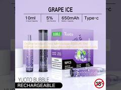 Fabrique d'origine en Chine Yuoto bulle 4000 puffs 10ml 650mah rechargeable yuoto capsules de vape jetables bobines en maille
